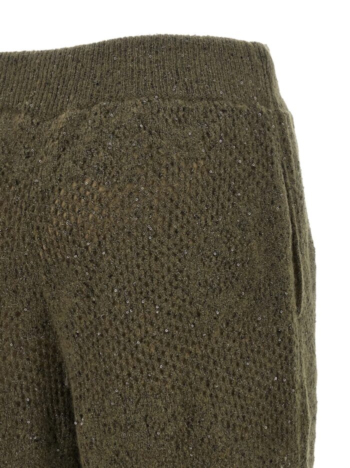 Brunello Cucinelli 'Track Flower Lace' Pants