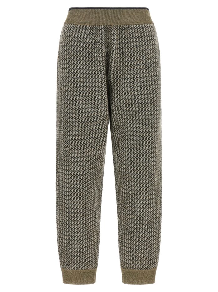 brunello cucinelli 'track' houndstooth pants Brunello Cucinelli 'Track' Houndstooth Pants