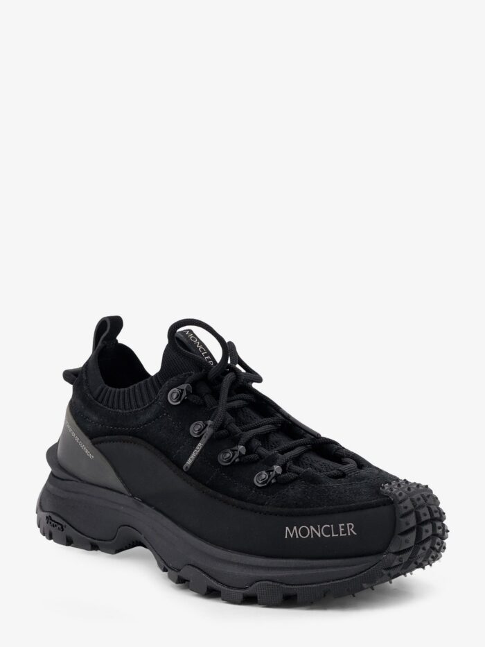 Moncler Trailgrip Lite3 Nubuck And Suede Sneakers With Side Lettering Logo