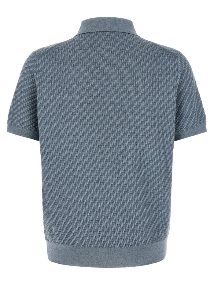 BRIONI 'Trama' Weaving Polo