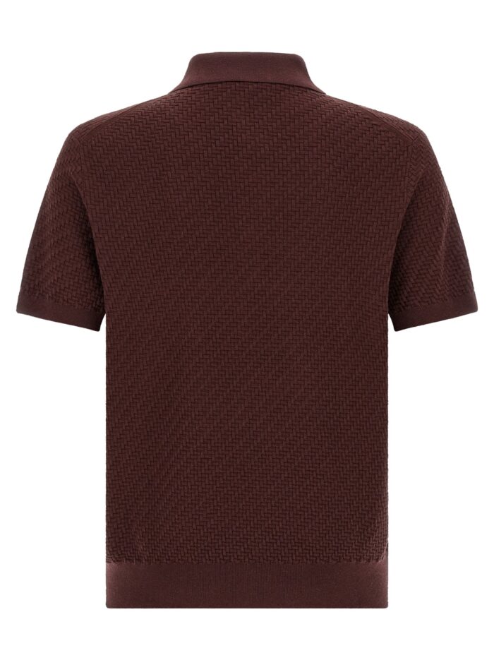 BRIONI 'Trama' Weaving Polo