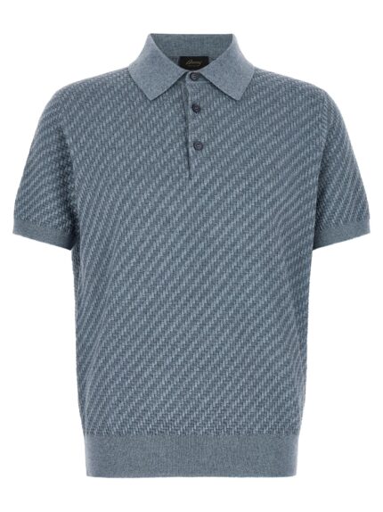 BRIONI 'Trama' Weaving Polo