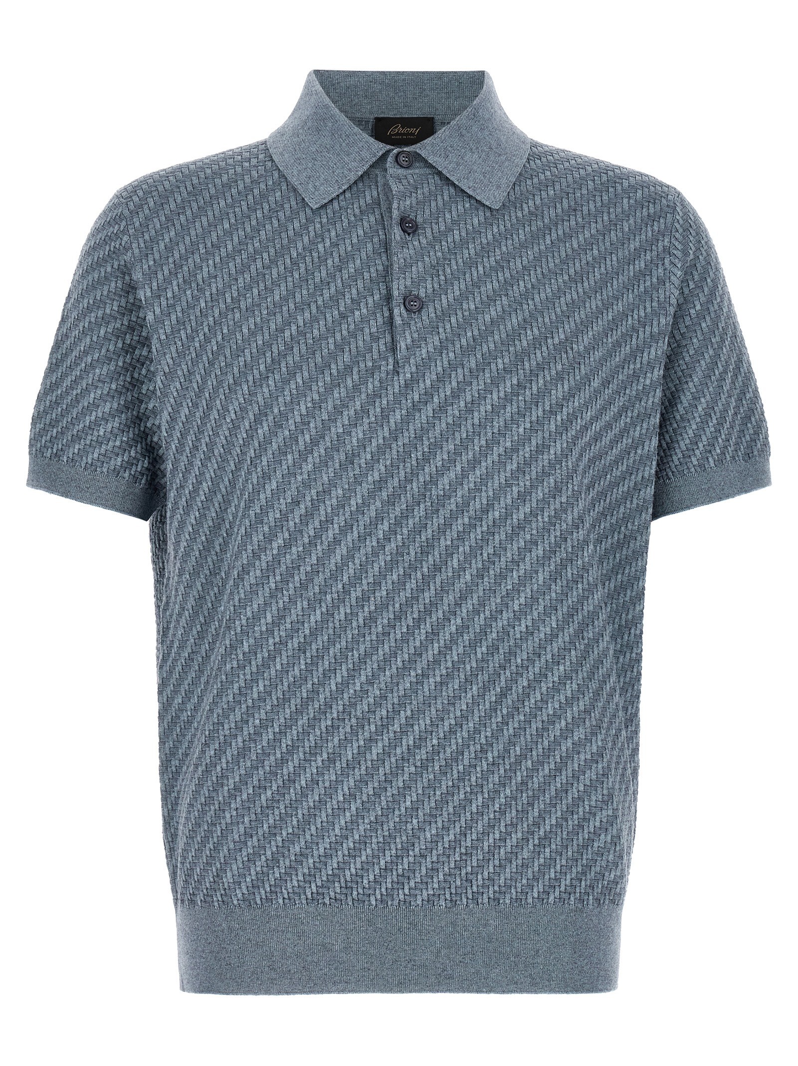 BRIONI 'Trama' Weaving Polo