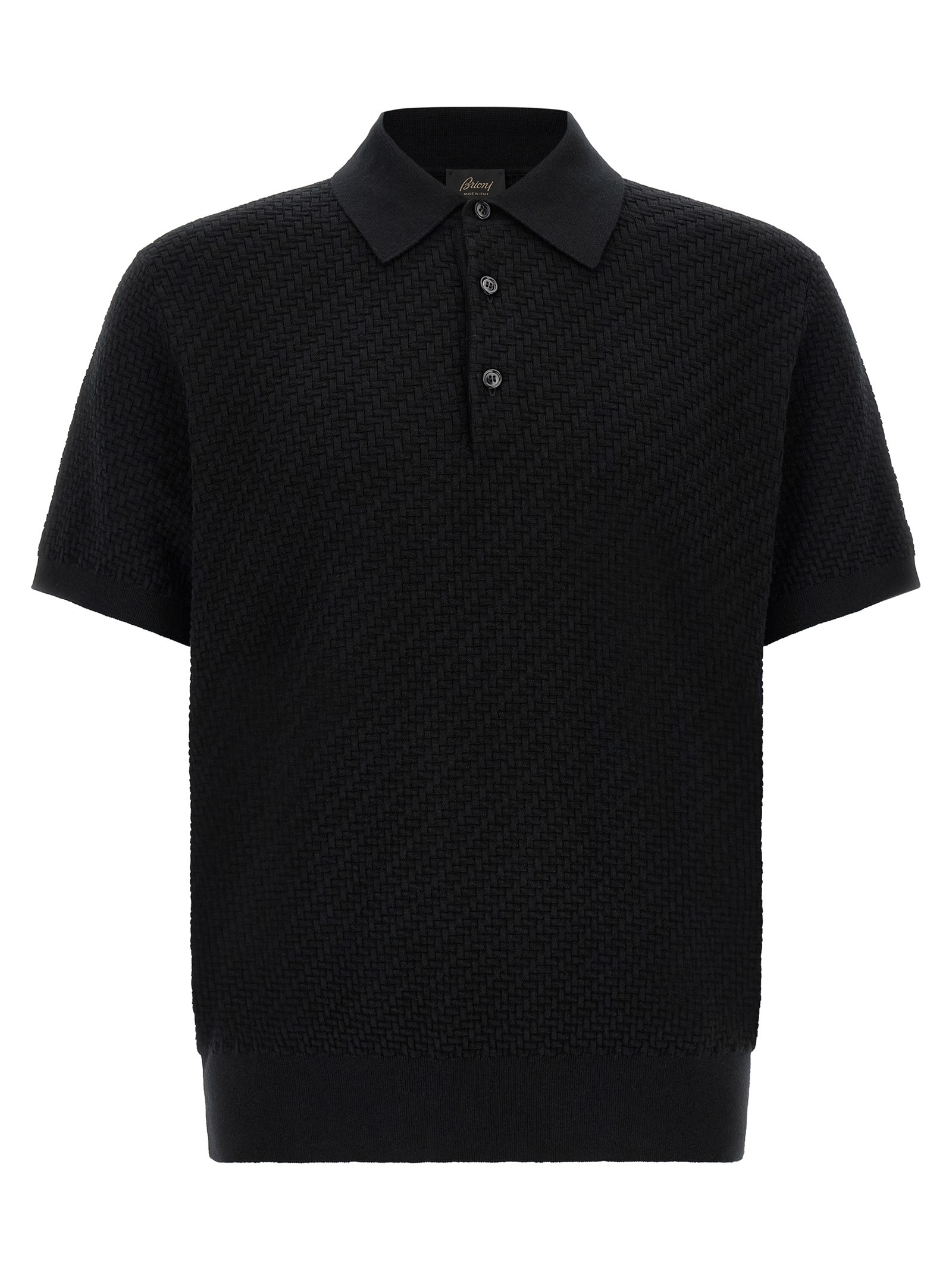 BRIONI 'Trama' Weaving Polo