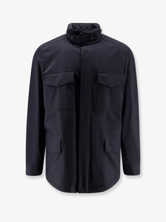 loro piana traveller windmate® storm system® fabric jacket LORO PIANA Traveller Windmate® Storm System® Fabric Jacket