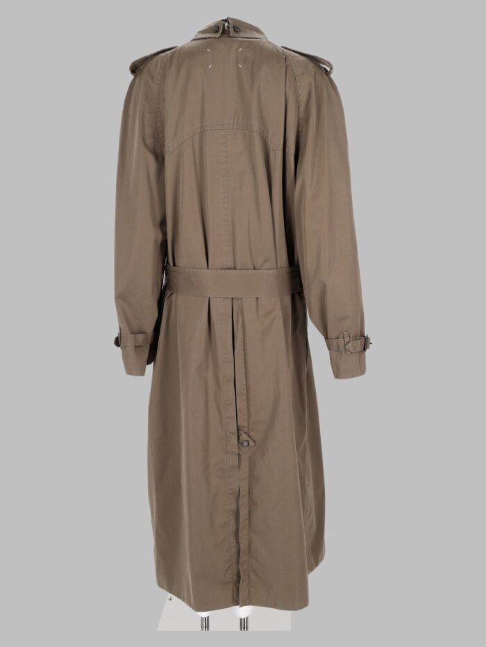 Maison Margiela Trench "Folden Collar" In Cotone