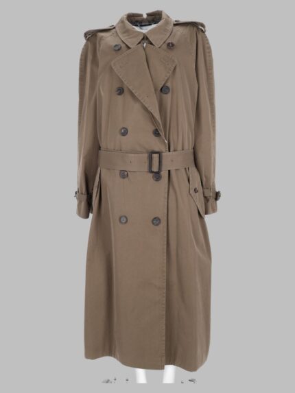 Maison Margiela Trench "Folden Collar" In Cotone