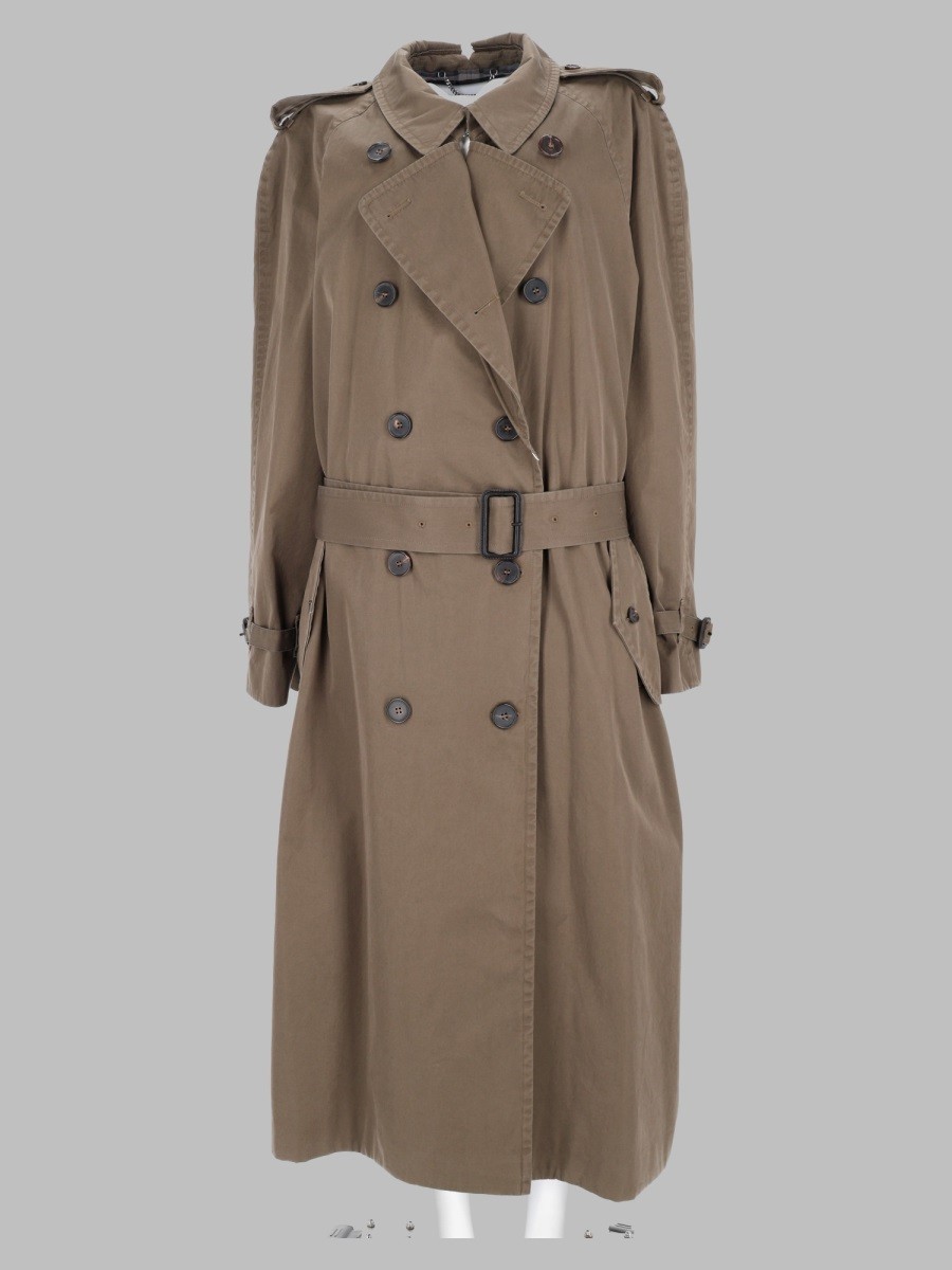 Maison Margiela Trench "Folden Collar" In Cotone