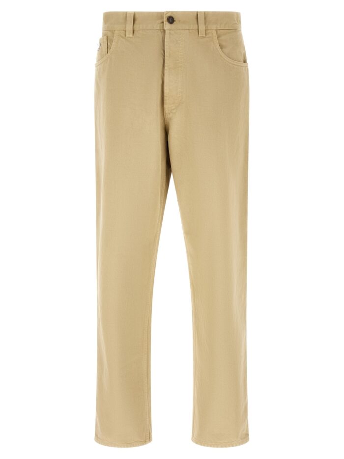 prada triangle logo jeans PRADA Triangle Logo Jeans
