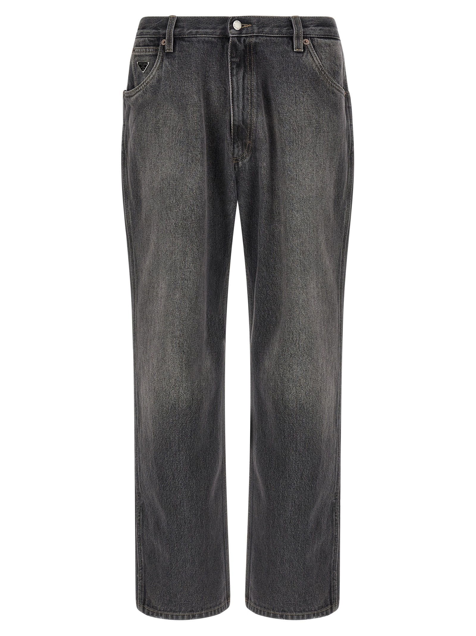 PRADA Triangle Logo Jeans