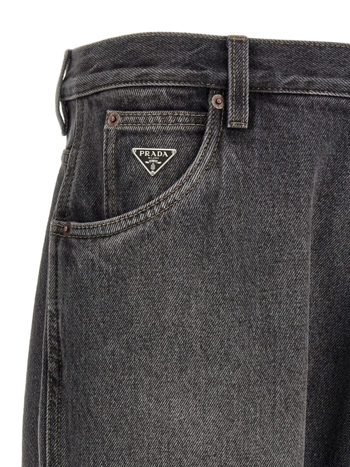 PRADA Triangle Logo Jeans