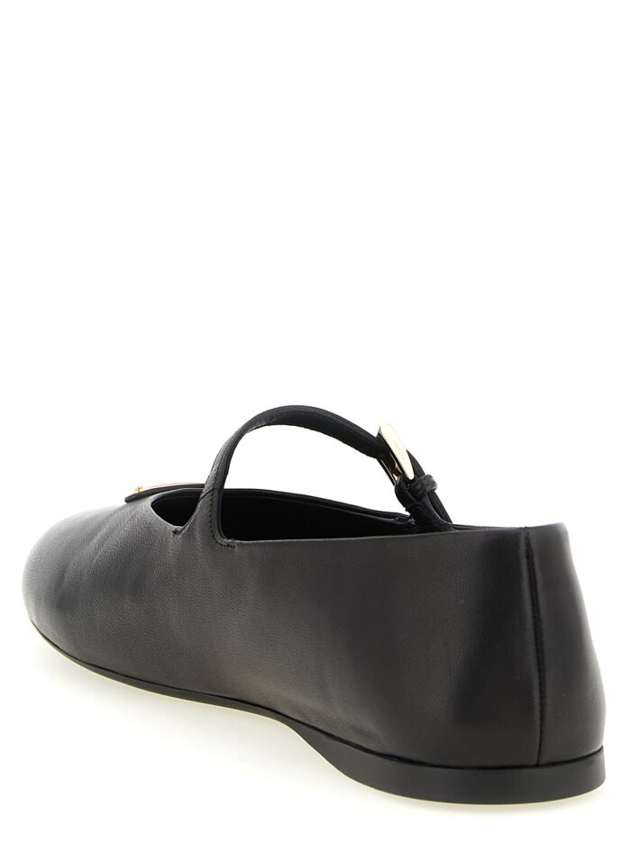 PRADA Triangle Logo Nappa Ballet Flats