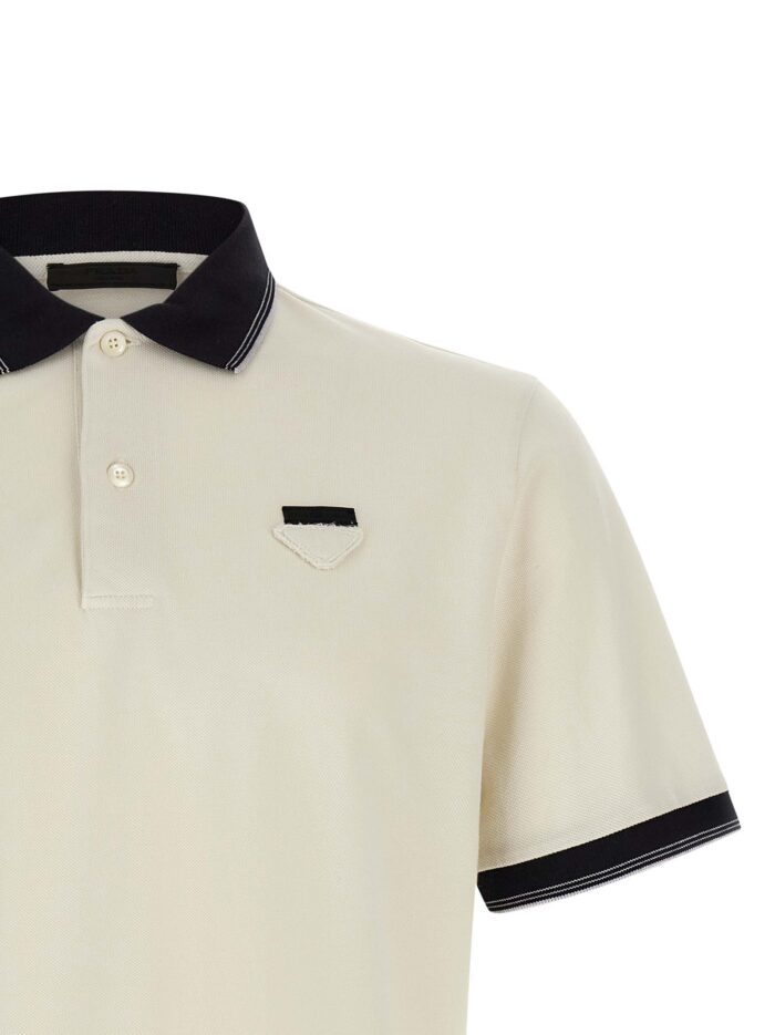 PRADA Triangle Logo Polo Shirt