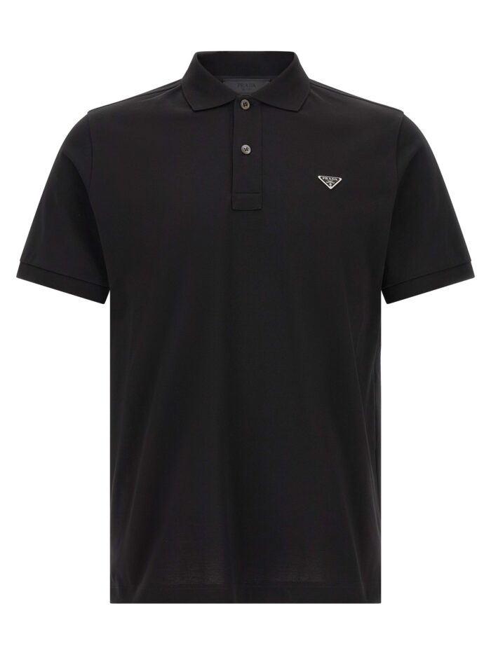 prada triangle logo polo shirt PRADA Triangle Logo Polo Shirt