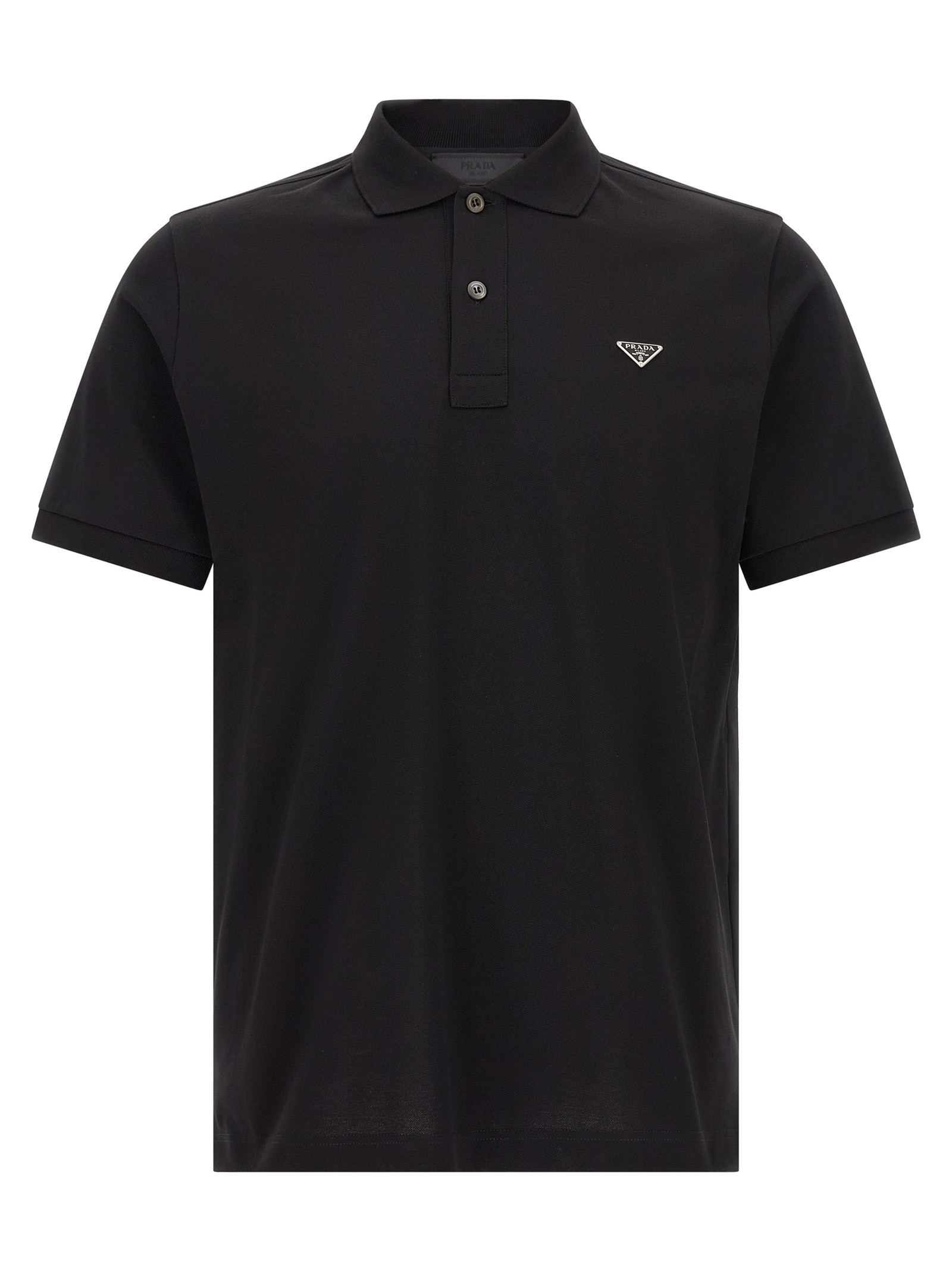 PRADA Triangle Logo Polo Shirt