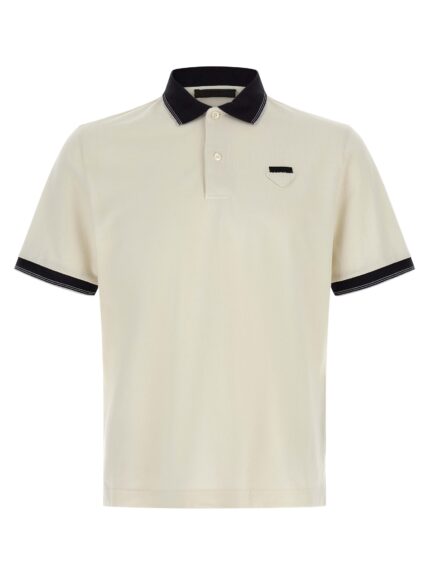 PRADA Triangle Logo Polo Shirt