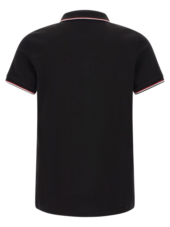 Moncler Tricolor Trim Polo Shirt
