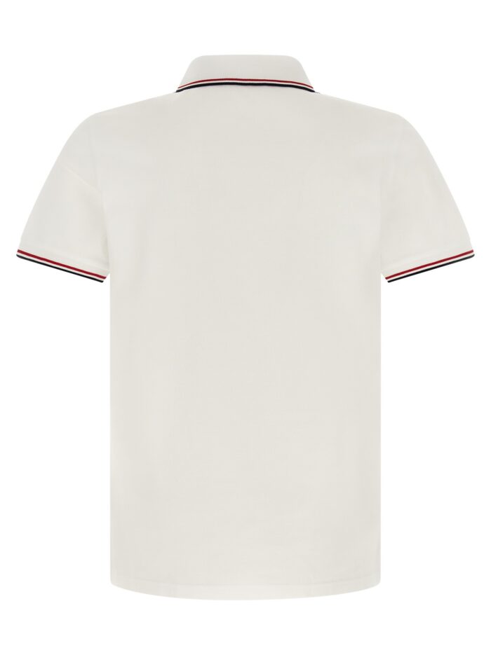 Moncler Cotton Polo Shirt With Logo Patch