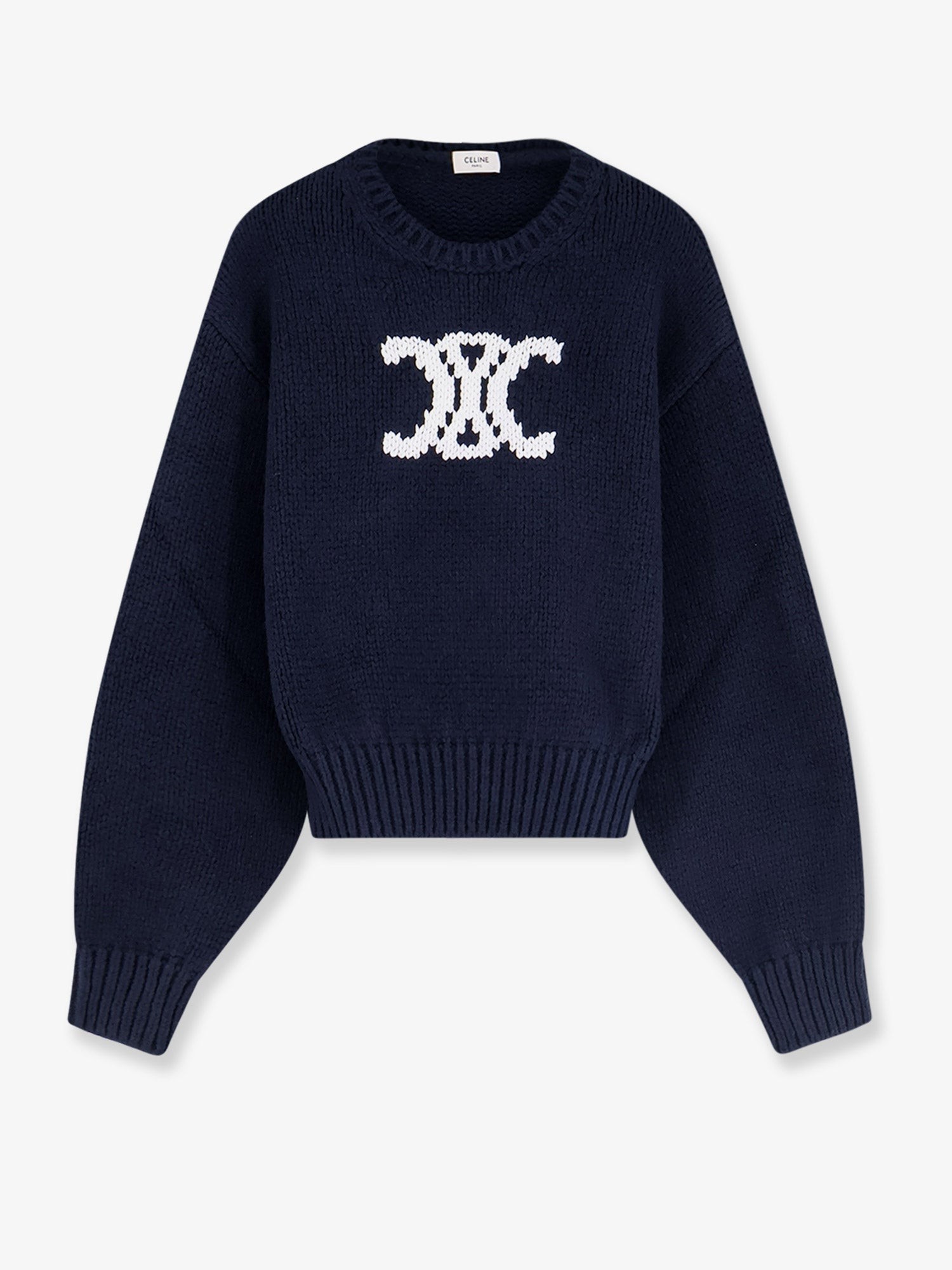 Celine Triomphe Cotton Blend Sweater