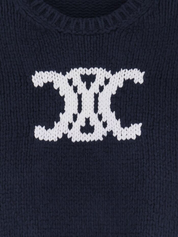 Celine Triomphe Cotton Blend Sweater