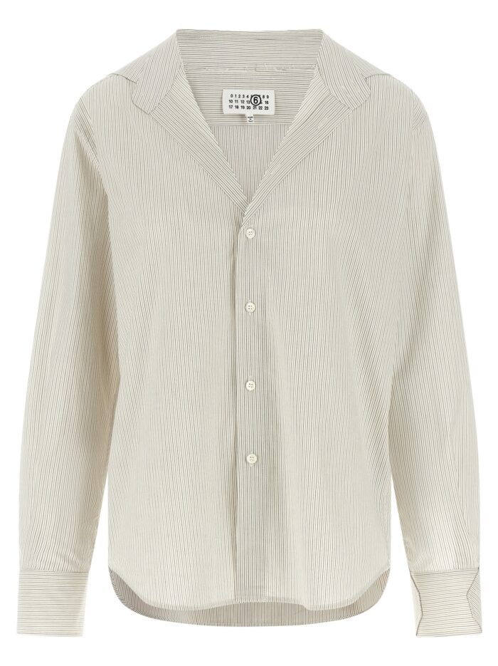 mm6 maison margiela trompe l'oeil collar shirt MM6 MAISON MARGIELA Trompe L'oeil Collar Shirt