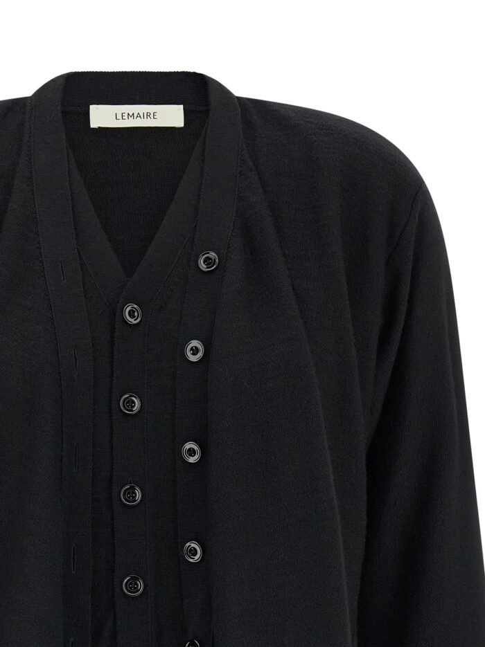 LEMAIRE Trompe L'Oeil Construction Cardigan