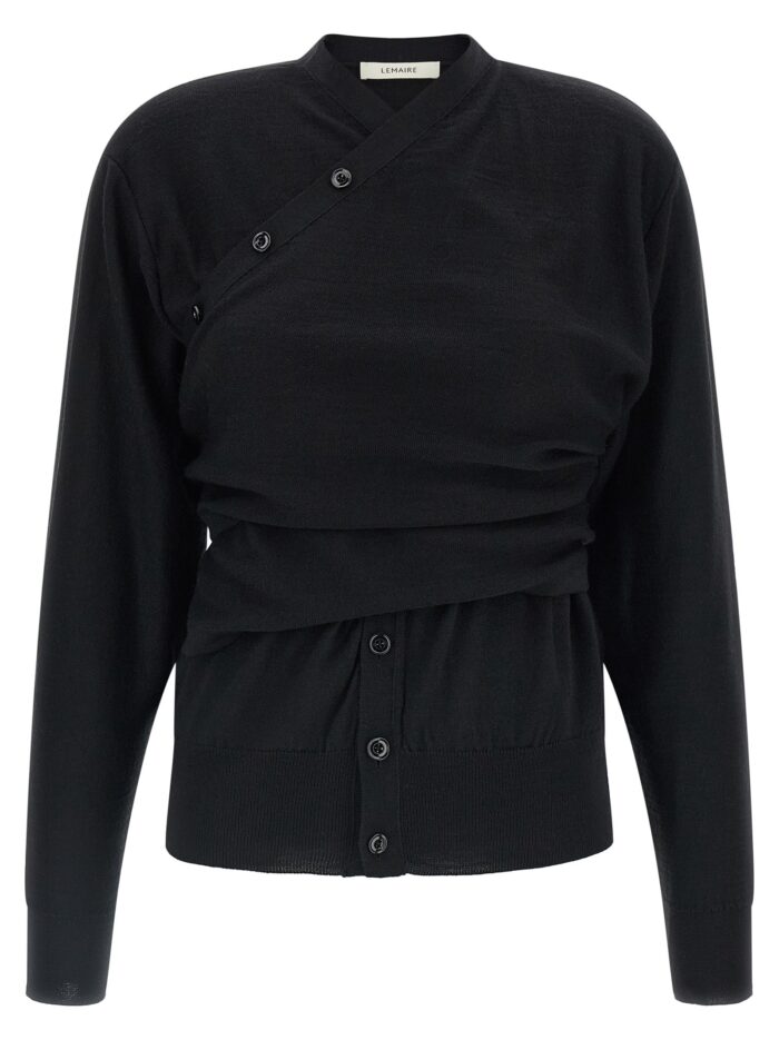 LEMAIRE Trompe L'Oeil Construction Cardigan