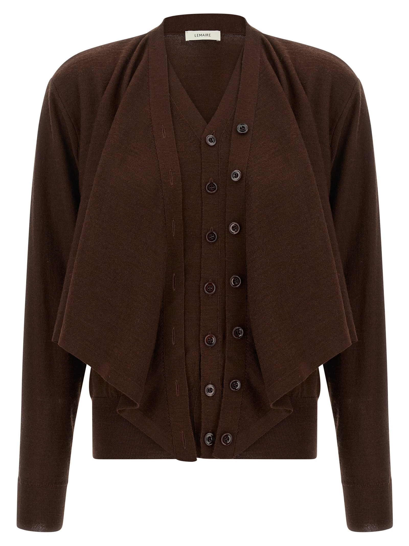 LEMAIRE 'Trompe L'Oeil' Effect Cardigan