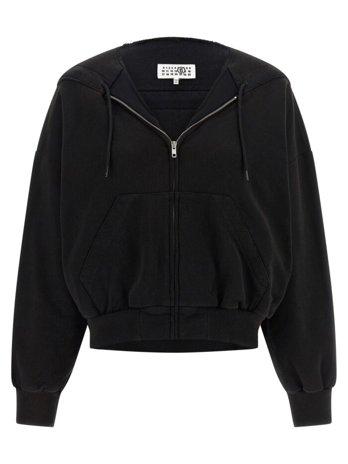 mm6 maison margiela trompe l'oeil hoodie MM6 MAISON MARGIELA Trompe L'oeil Hoodie