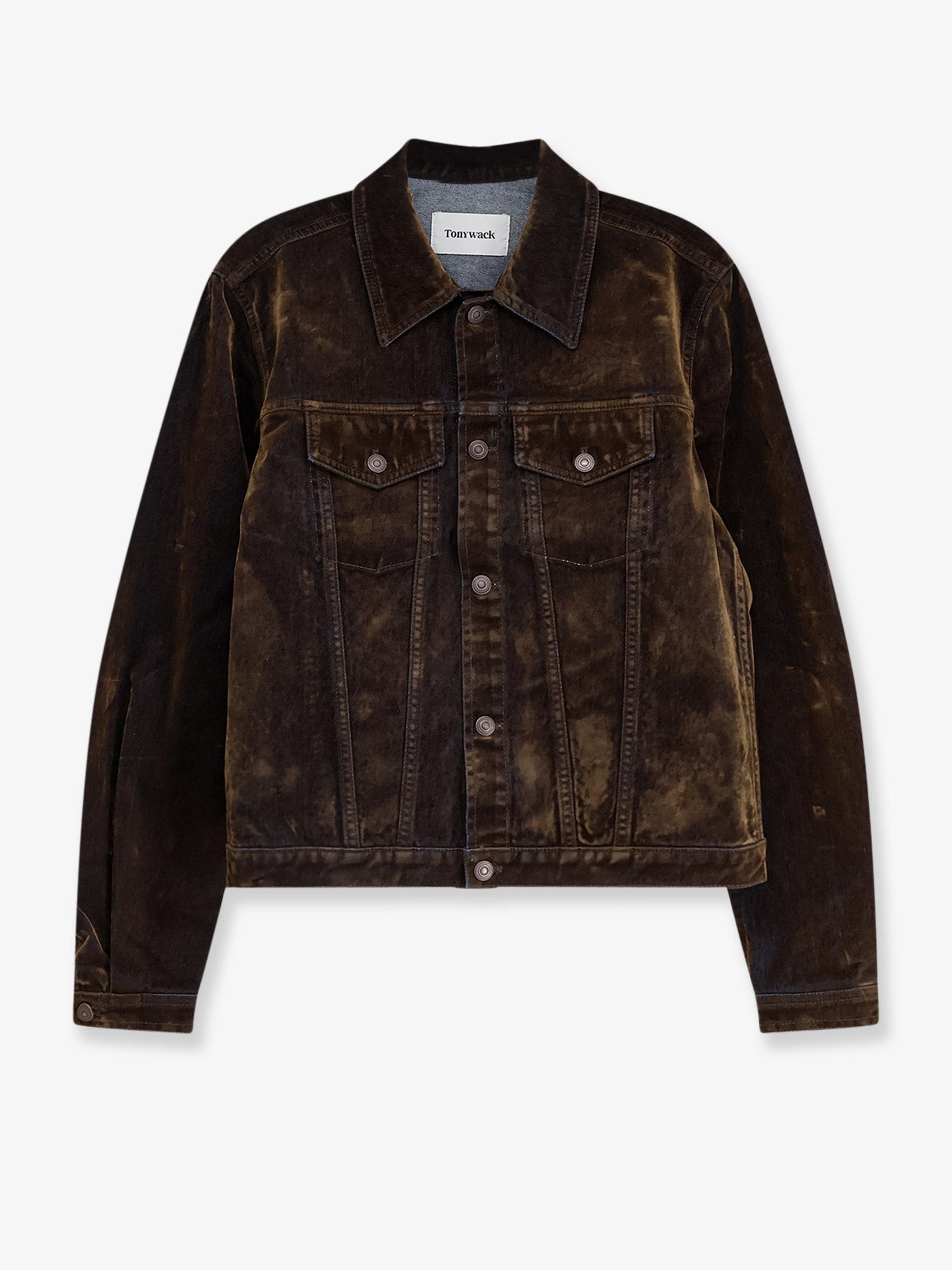 TONYWACK Trucker Flocked Denim Jacket