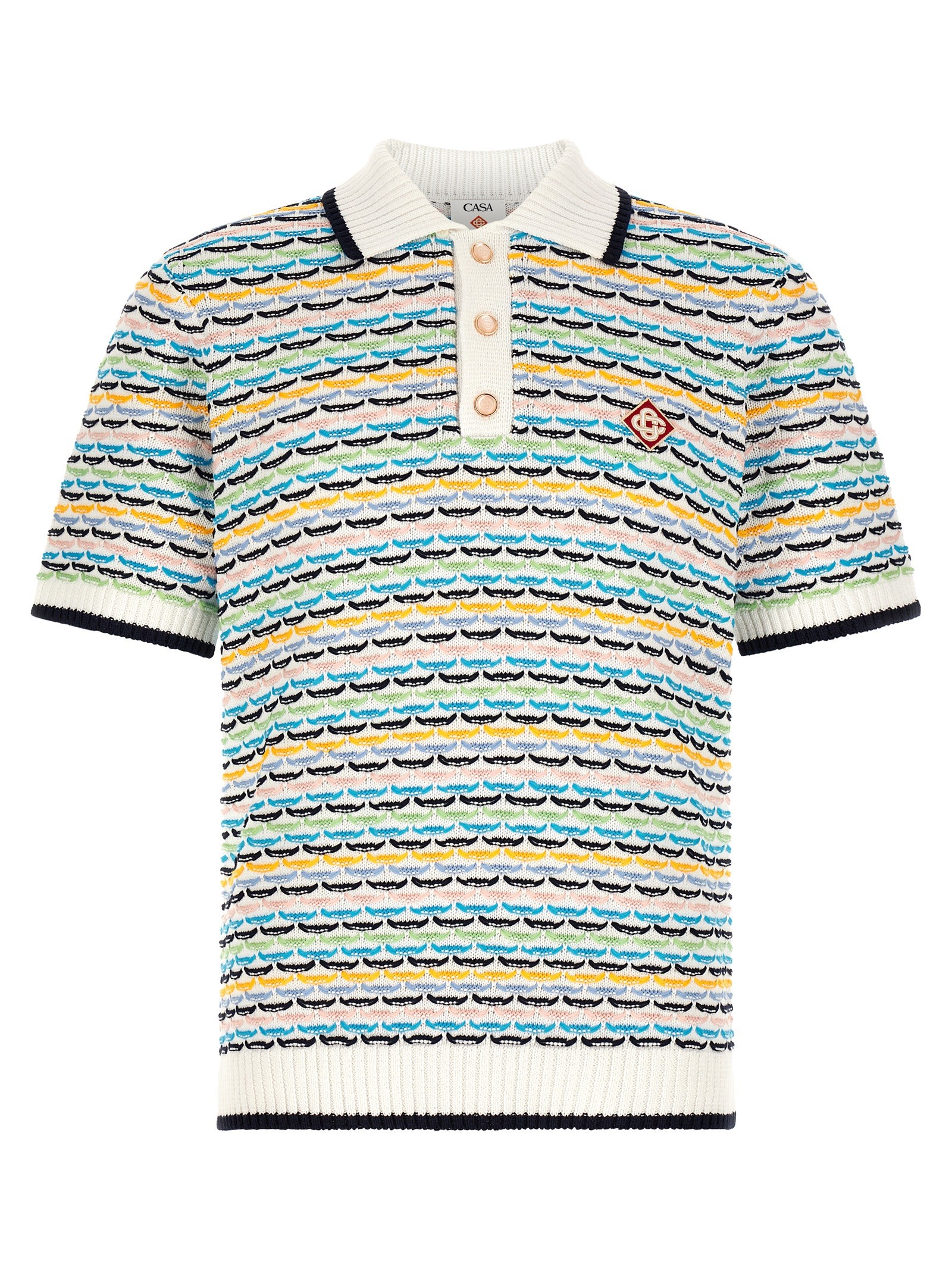 CASABLANCA 'Tuck Stitch' Polo Shirt