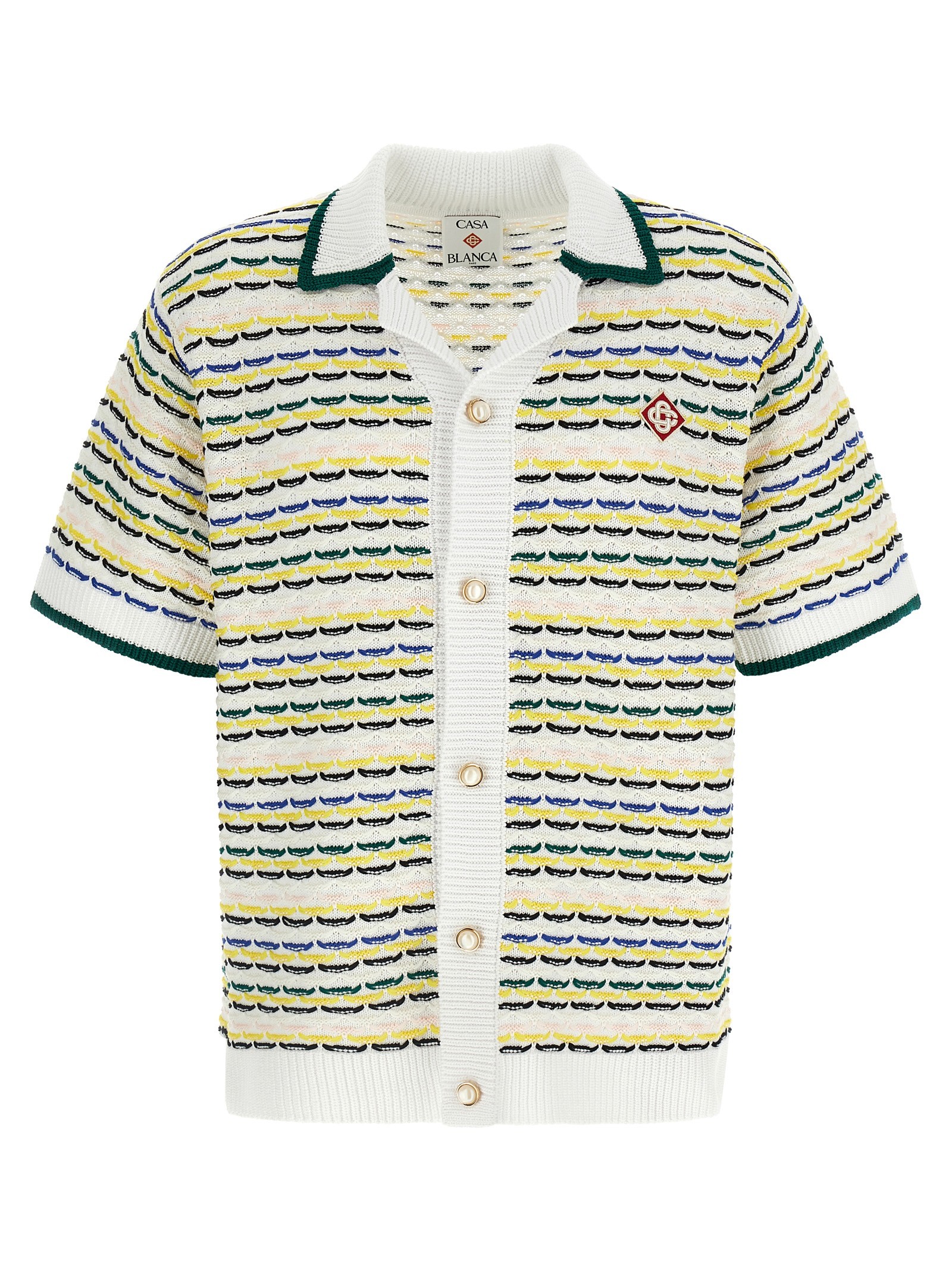 CASABLANCA 'Tuck Stitch Short Sleeve' Shirt