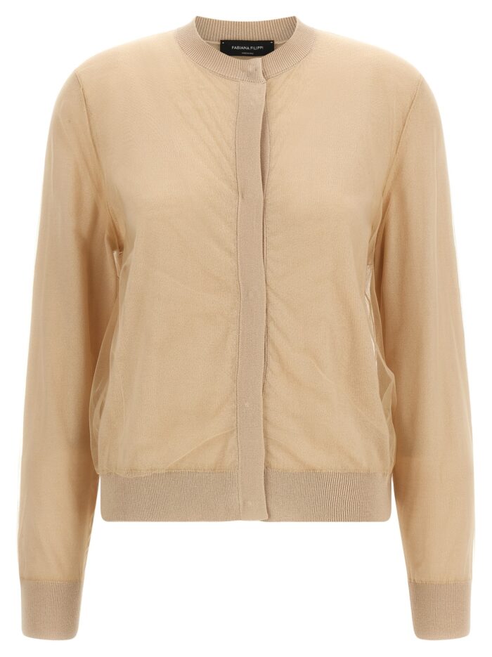 fabiana filippi tulle cardigan Fabiana Filippi Tulle Cardigan