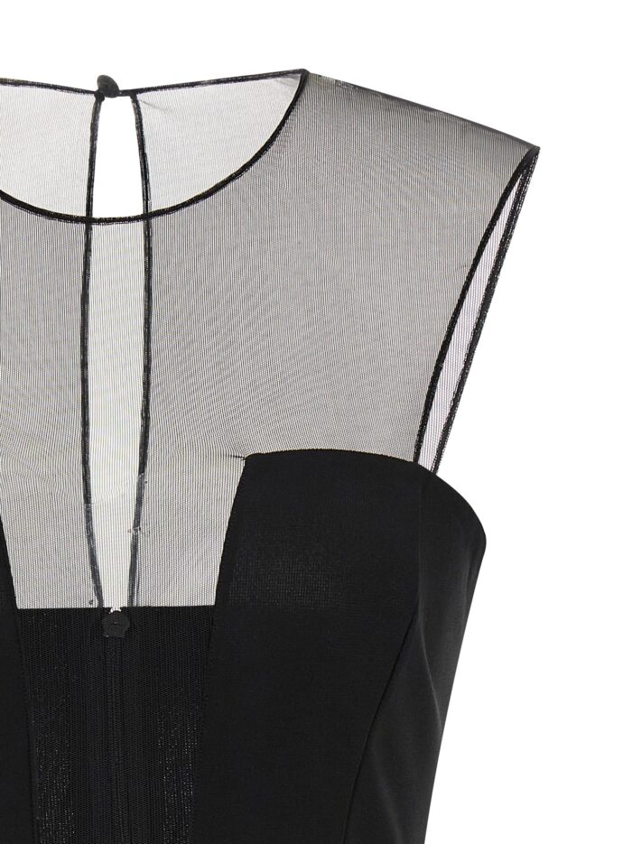 NENSI DOJAKA Tulle Insert Dress