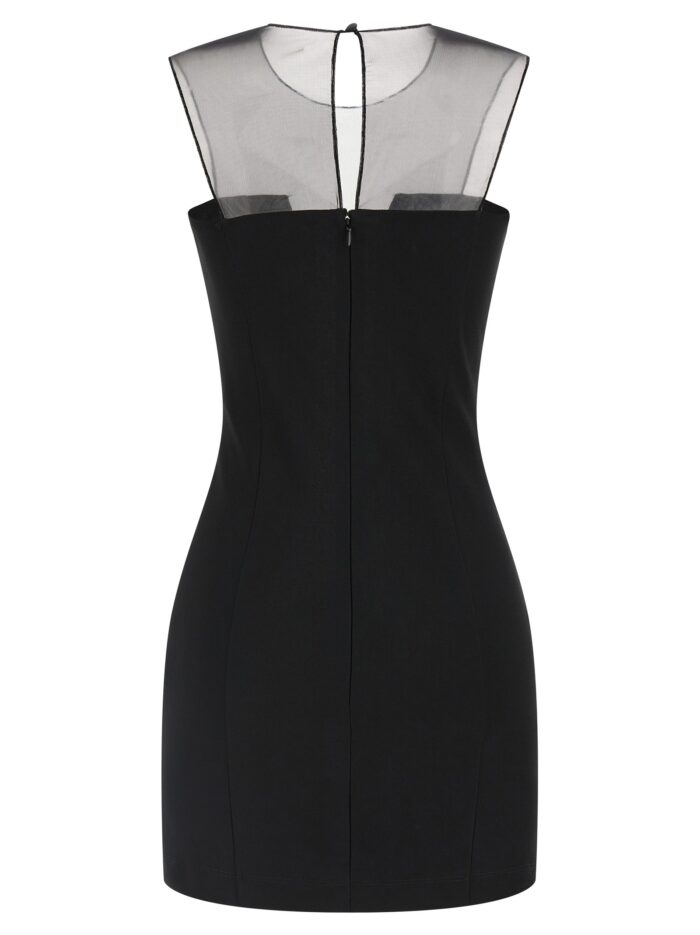 NENSI DOJAKA Tulle Insert Dress