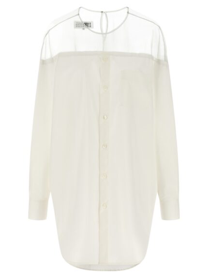MM6 MAISON MARGIELA Tulle Insert Shirt