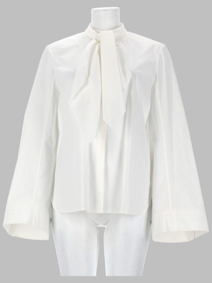 tory burch tunica in cotone con fiocco Tory Burch TUNICA IN COTONE CON FIOCCO