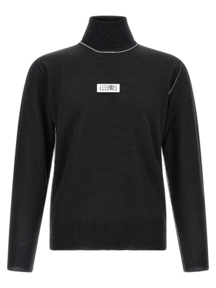 MM6 MAISON MARGIELA Turtleneck Sweater With Contrast Stitching