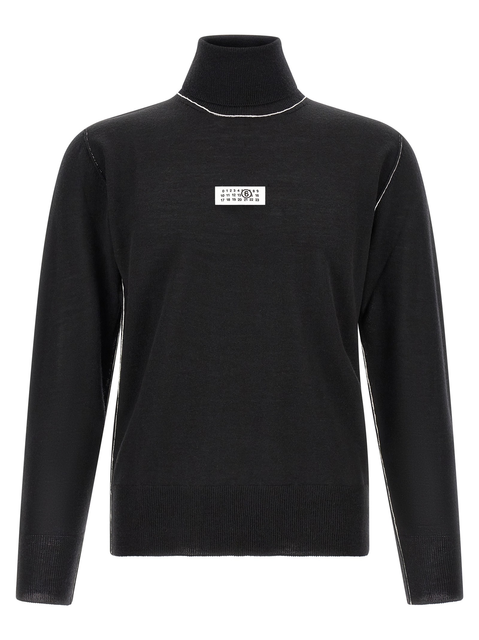 MM6 MAISON MARGIELA Turtleneck Sweater With Contrast Stitching