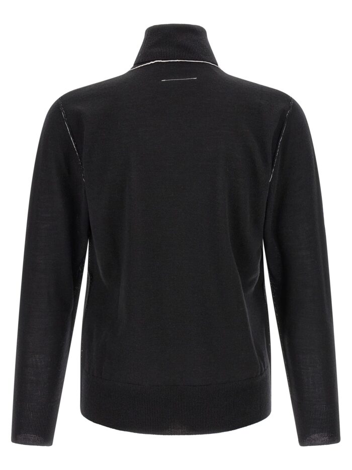 MM6 MAISON MARGIELA Turtleneck Sweater With Contrast Stitching