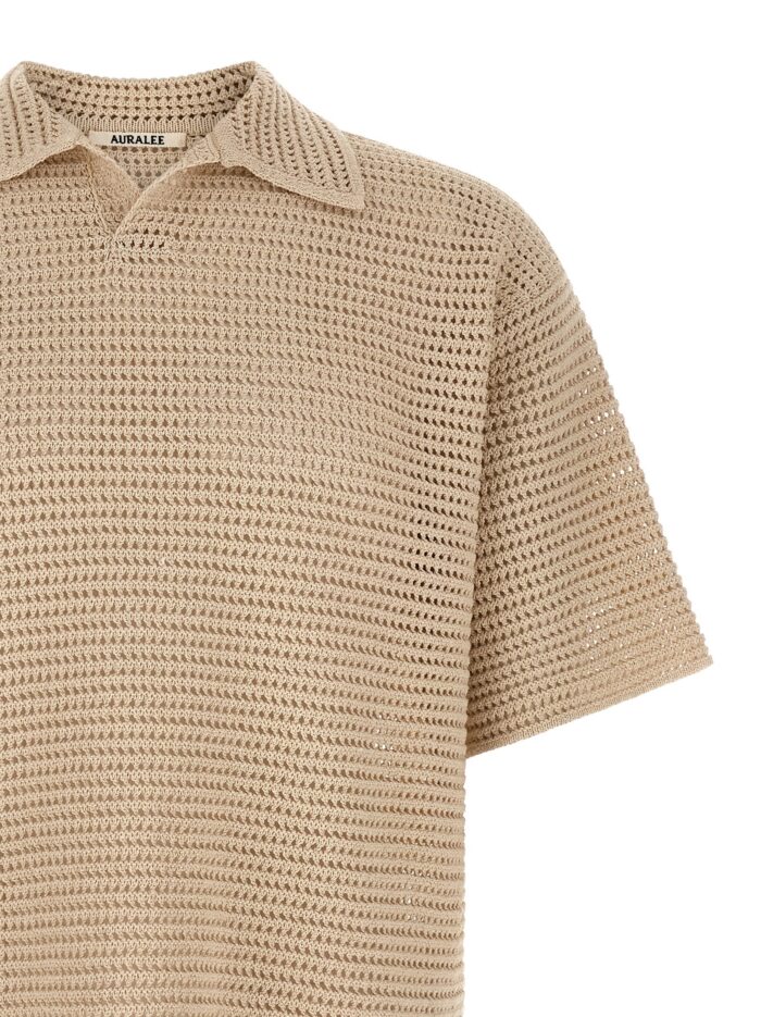 AURALEE 'Tussah' Polo Shirt
