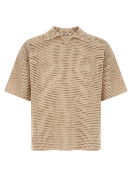 AURALEE 'Tussah' Polo Shirt