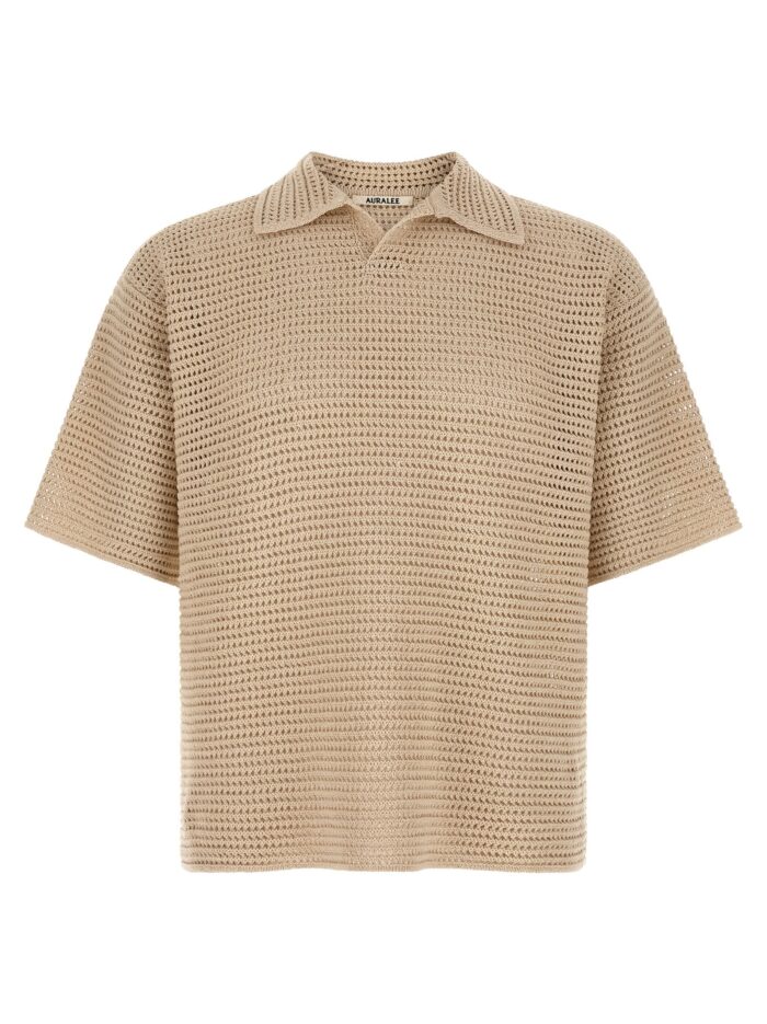 auralee 'tussah' polo shirt AURALEE 'Tussah' Polo Shirt