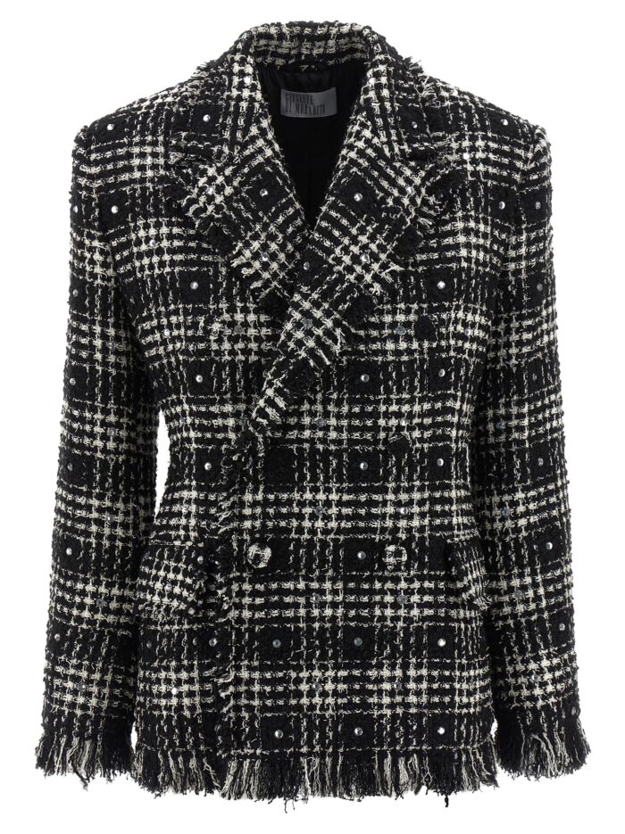 giuseppe di morabito tweed and rhinestone blazer GIUSEPPE DI MORABITO Tweed And Rhinestone Blazer