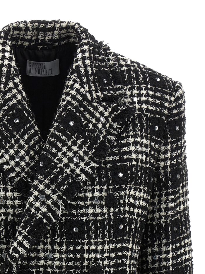 GIUSEPPE DI MORABITO Tweed And Rhinestone Blazer