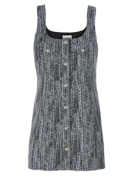 GANNI Tweed Dress
