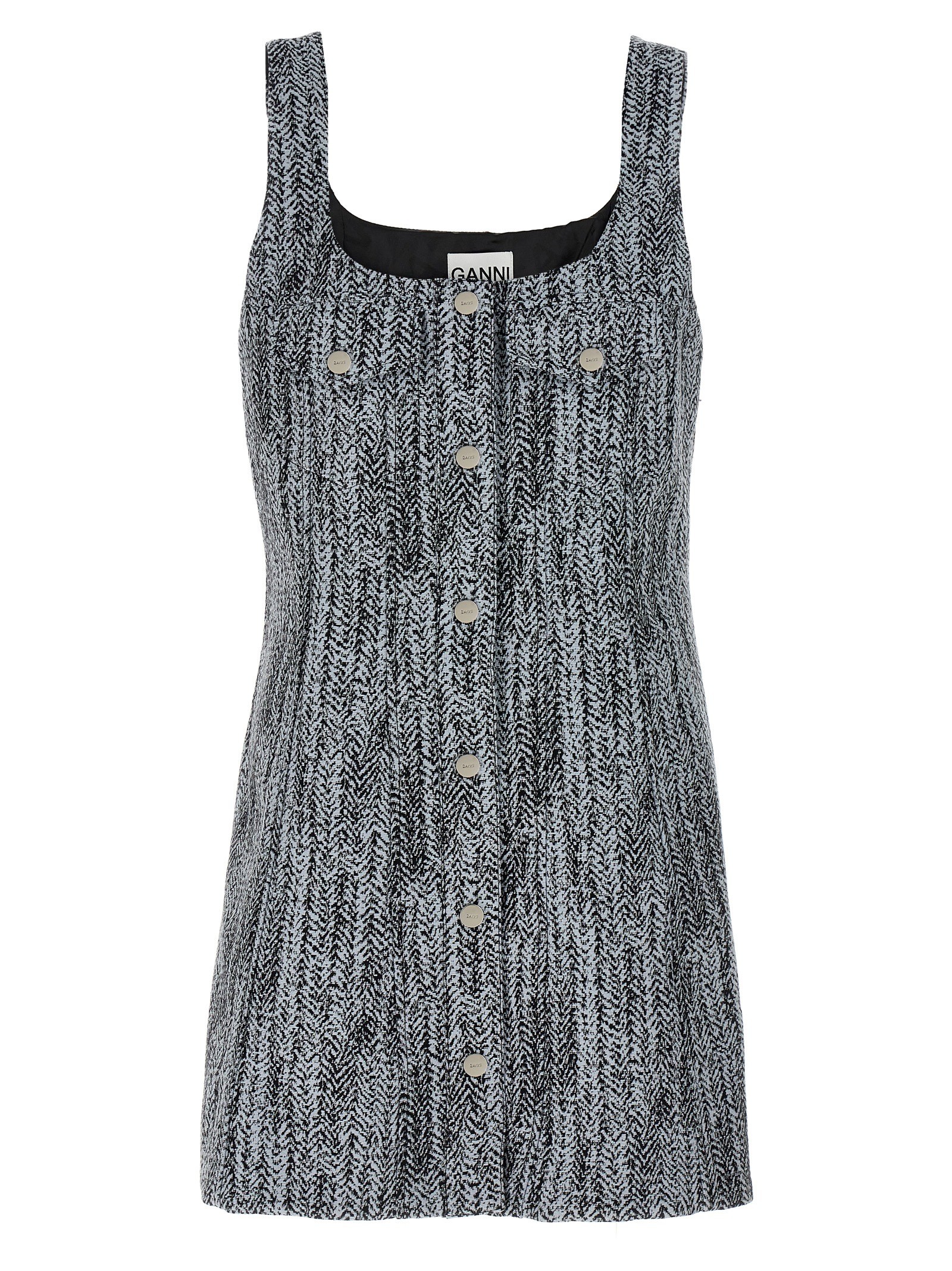 GANNI Tweed Dress