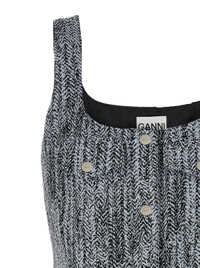 GANNI Tweed Dress