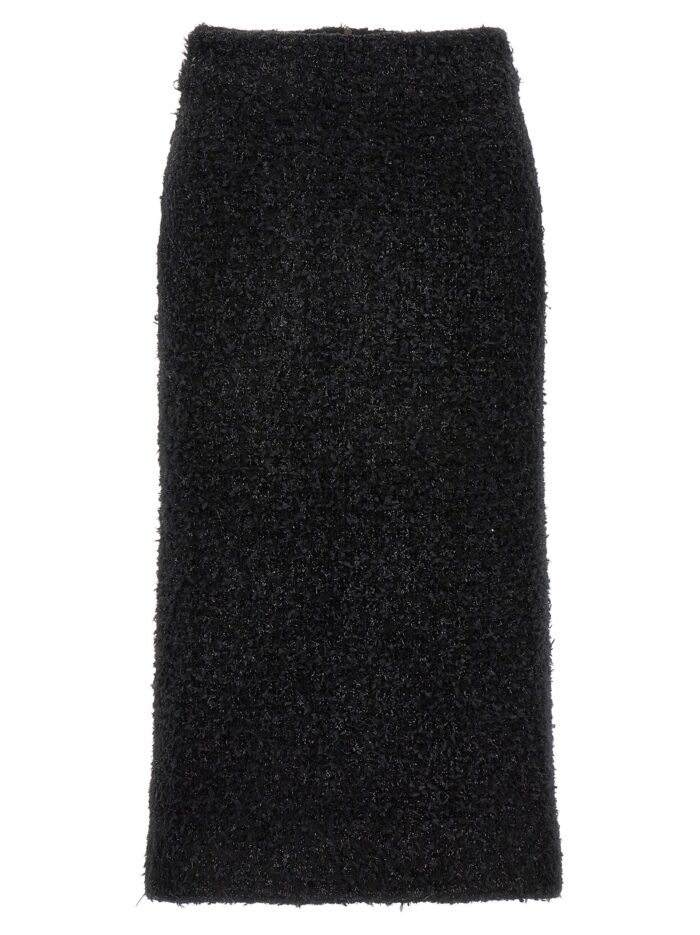 balenciaga tweed midi skirt Balenciaga Tweed Midi Skirt