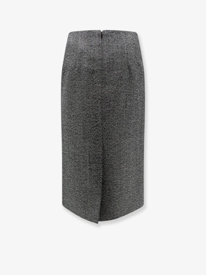 R2W Tweed Wool Midi Skirt